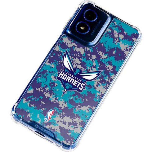NBA Charlotte Hornets Digi Camo Moto G 5G (2024) Clear Case
